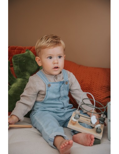 Cube d'Activité en Bois Olive - Label Label