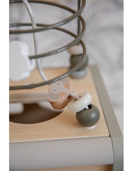 Cube d'Activité en Bois Olive - Label Label