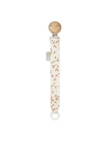 Attache tétine en tissu CamCam Lierre Taupe