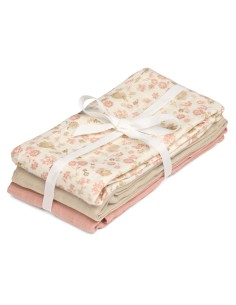 Lot de 3 Langes assortis Augusta, Almond et Blush