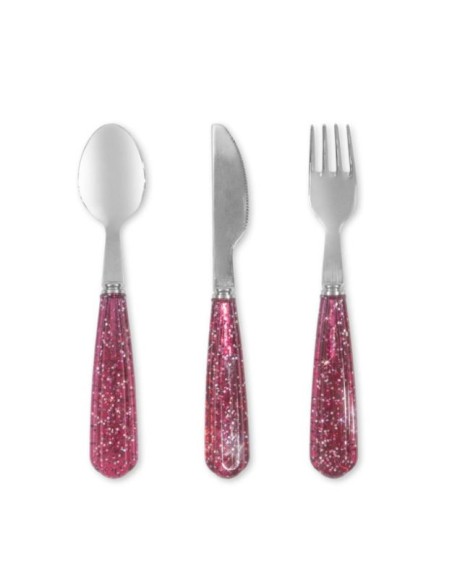 Set de couverts Inox Glitter Sparkling Sangria