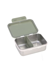 Boîte à goûter en Inox Happy Print olive 2