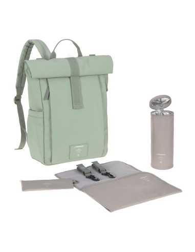Sac à Dos à Langer Rolltop Up Vert d'Eau Vert