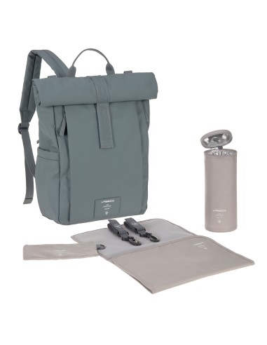 Sac à Dos à Langer Rolltop Up Gris Bleu Anthra