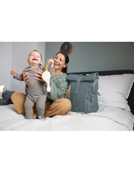 Sac à Dos à Langer Rolltop Up Gris Bleu Anthra