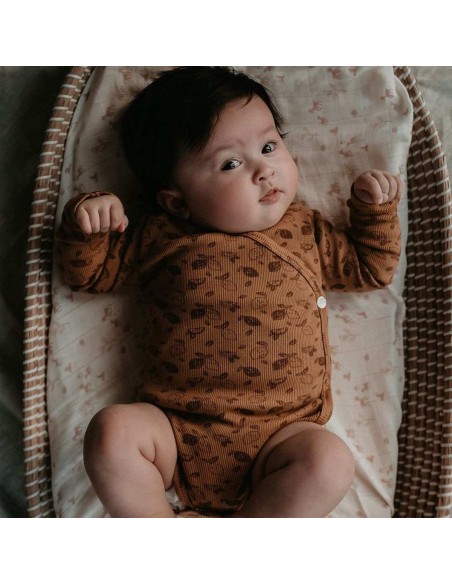 Body Croisé à manches longues Toffee