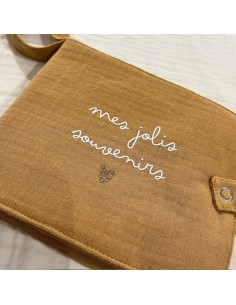 Album photo en Tissu - Gaze Noisette - mes jolis souvenirs