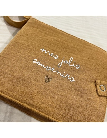 Album photo en Tissu - Gaze Noisette - mes jolis souvenirs