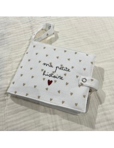 Album photo en Tissu - Gaze Petits Cœurs - ma petite...