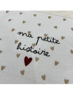 Album photo en Tissu - Gaze Petits Cœurs - ma petite... 2