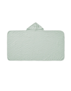 Grande cape de bain en coton bio Verte 105x105cm 2