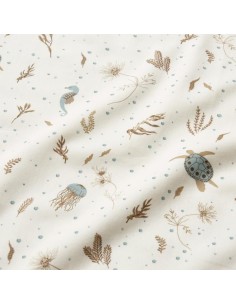 Lot de 4 Mini Langes Sea Garden & Dusty Blue 2