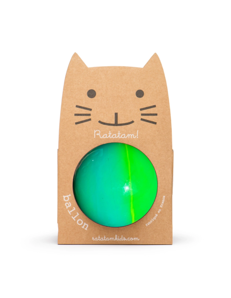 Ballon bubble gum  Vert et Jaune -15 cm - Ratatam