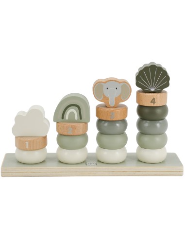 Jouet empilable en Bois Olive - Label Label