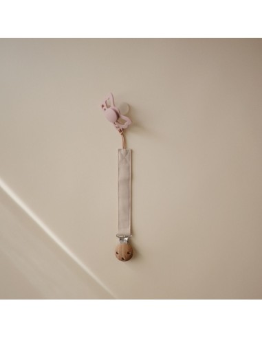 Lot de 2 Attaches Tétine en Lin - Olive & Sable