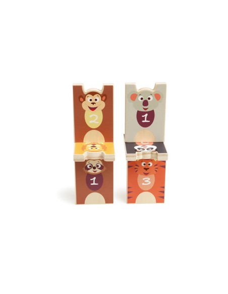 Jeu de Quilles en Bois Animaux