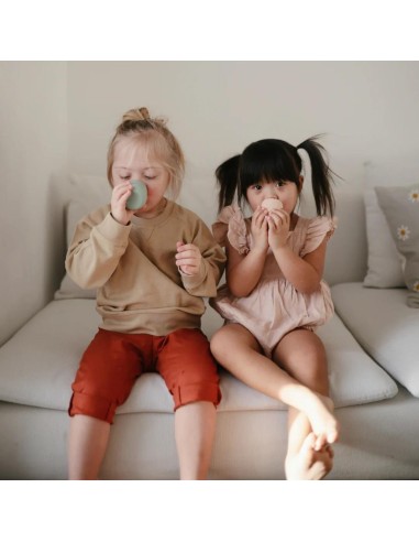 Mini Gobelet d'apprentissage en silicone souple...