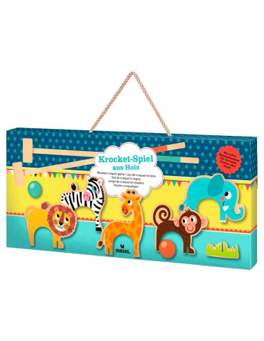Jeu de Croquet en Bois Animaux