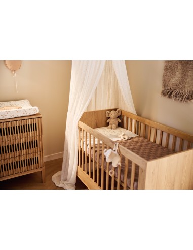 Couverture en velours Box Knit 75x100cm Milky...