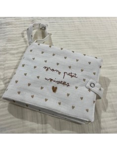 Album photo en Tissu - Gaze Petits Cœurs - mon petit univers