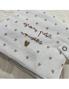 Album photo en Tissu - Gaze Petits Cœurs - mon petit univers 2
