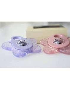 Anneau de Dentition Rafraîchissant Étoile Rose - Lot de 2 2
