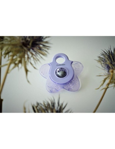 Anneau de Dentition Rafraîchissant Étoile Rose - Lot de 2