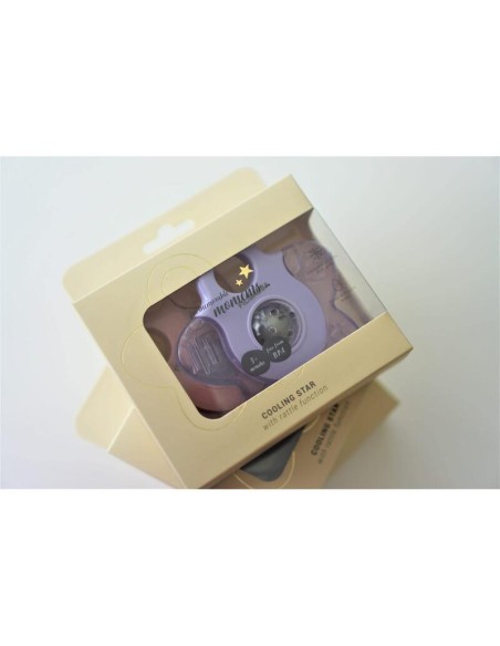 Anneau de Dentition Rafraîchissant Étoile Rose - Lot de 2