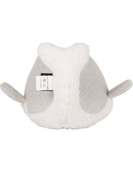 Peluche Moby Baleine Grise réconfortante musicale et bruits blancs