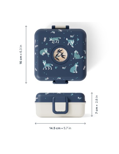 Boîte à Goûter Boîte à Sandwich SnackyWolf