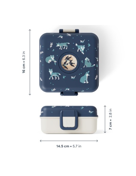 Boîte à Goûter Boîte à Sandwich SnackyWolf