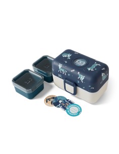 Boîte à Goûter MB Trésor MonBento Bleu Wolf 2