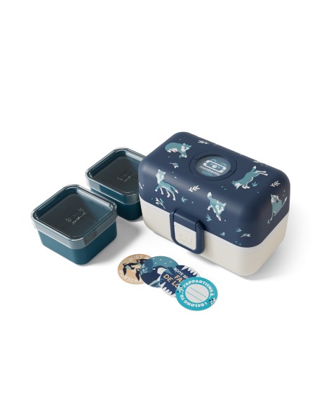 Boîte à Goûter MB Trésor MonBento Bleu Wolf