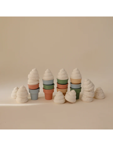 Jouet d'éveil, manipulation et bain Ice Cream Crèmes Glacées Mushie