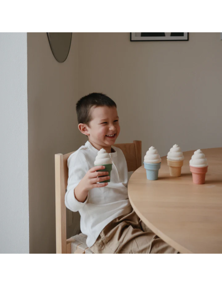 Jouet d'éveil, manipulation et bain Ice Cream Crèmes Glacées Mushie