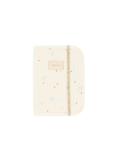 Protège-carnet de Santé Nid d'Abeille Orange Cherries