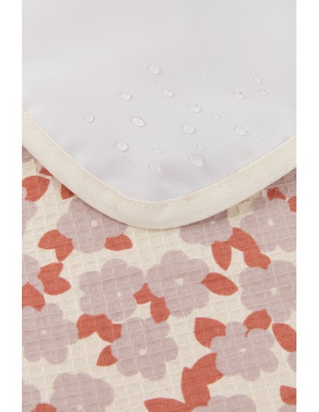 Matelas à Langer de Voyage Mozart imperméable Nid d'Abeille Mauve Sakura