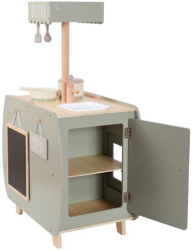 Cuisine Bistro en Bois Olive - Label Label