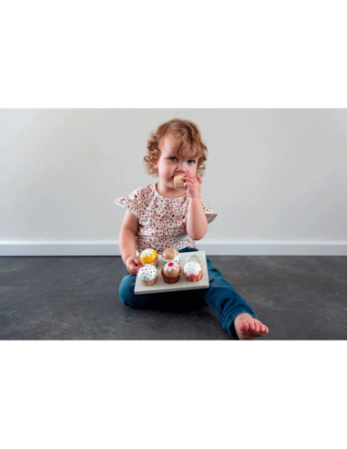 Plateau de Cupcakes en Bois
