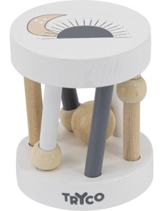 Hochet Rouleau en bois Multicolore