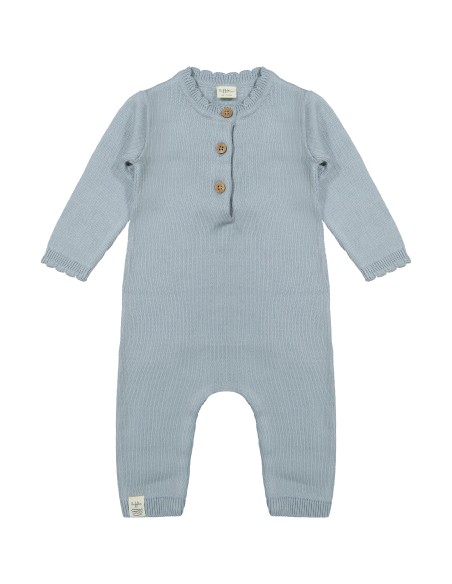 Combinaison Pyjama Bleu Ciel en Coton Biologique