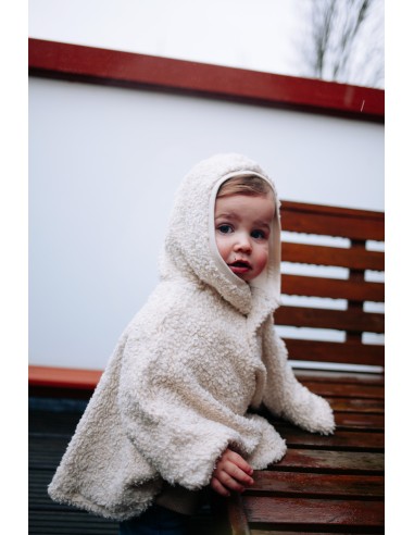 Cape Poncho à Capuche en Velours Alicia