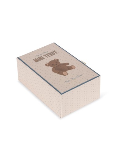 Mini Peluche Ours Brun Milo en coton biologique