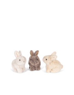 Bunny Love - Peluches Famille Lapin dans leur Panière 2