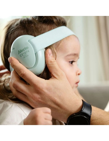 Casque Anti-Bruit Bébé Vert d'Eau - Alecto BV74