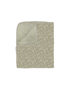 Couverture Chaude Gaze coton et Polaire Leaves