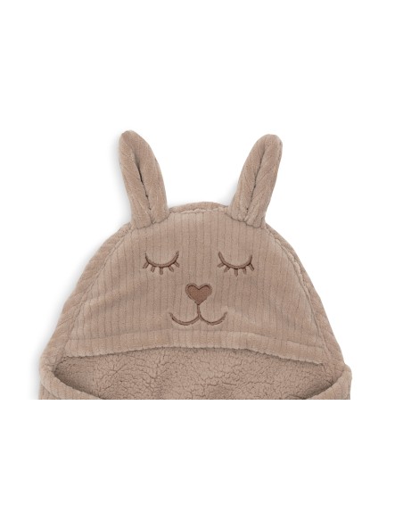 Couverture Nomade moelleuse Lapin Velvet Milky Coffee