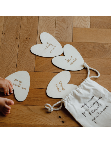 Cartes Étapes Cœurs - Bébé & Maman