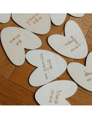 Cartes Étapes Cœurs - Bébé & Maman