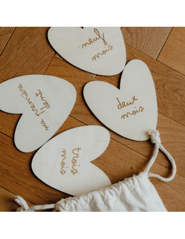 Cartes Étapes Cœurs - Bébé & Maman